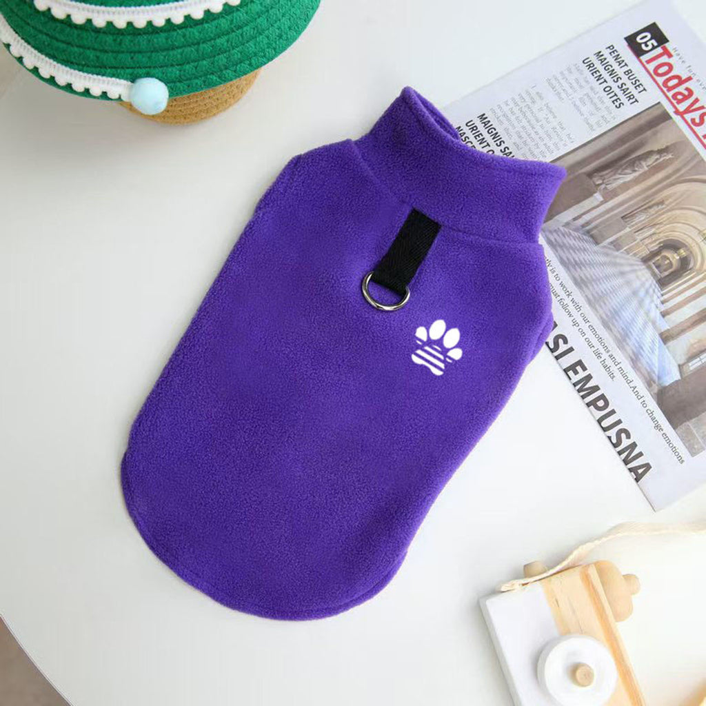 Vêtements pour animaux de compagnie Veste thermique doublée de polaire