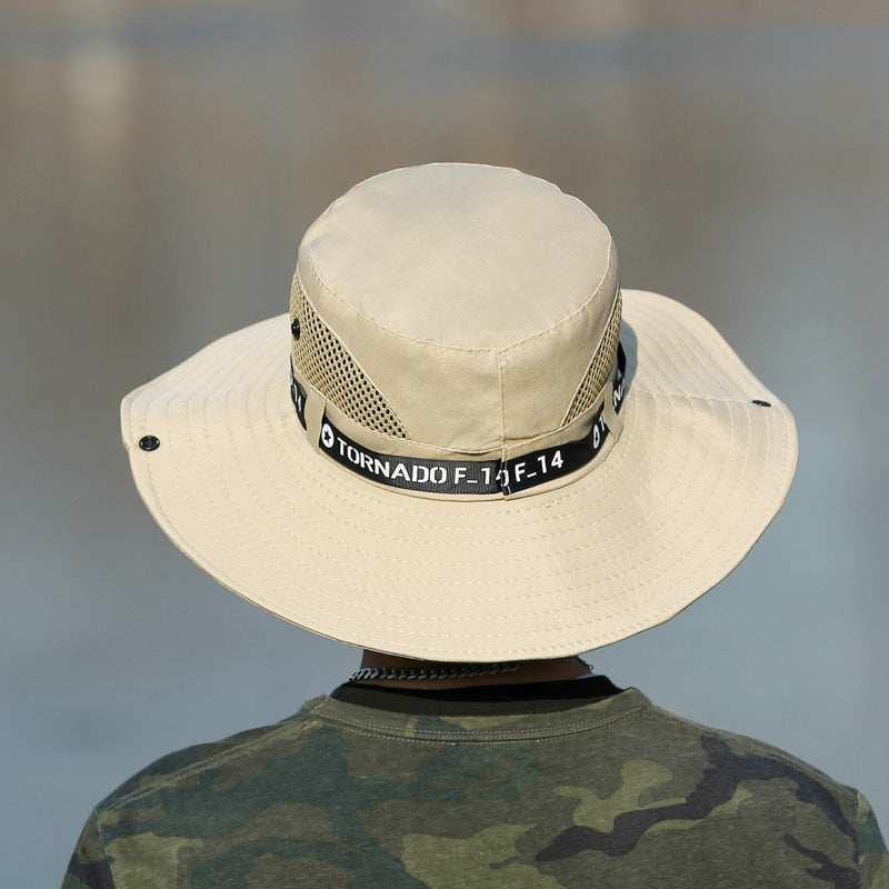 Pêche d'alpinisme Sunscreen Voyage respirant Grande Eave Visor Chapeau pour hommes