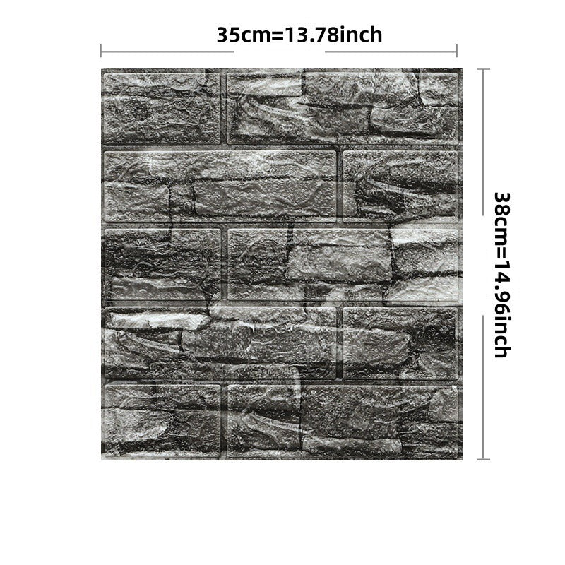 3D Brick Peel et papier peint bâton