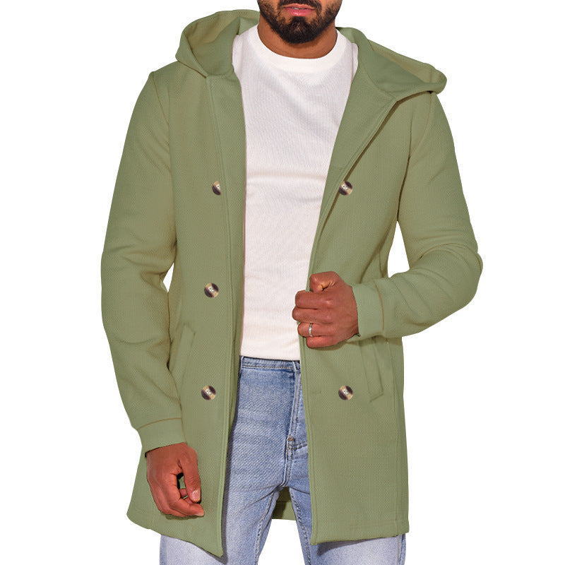 Manteau polyvalent en laine pour hommes
