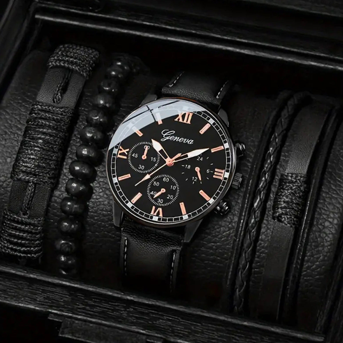 Montre Quartz ceinture avec bracelet tissé