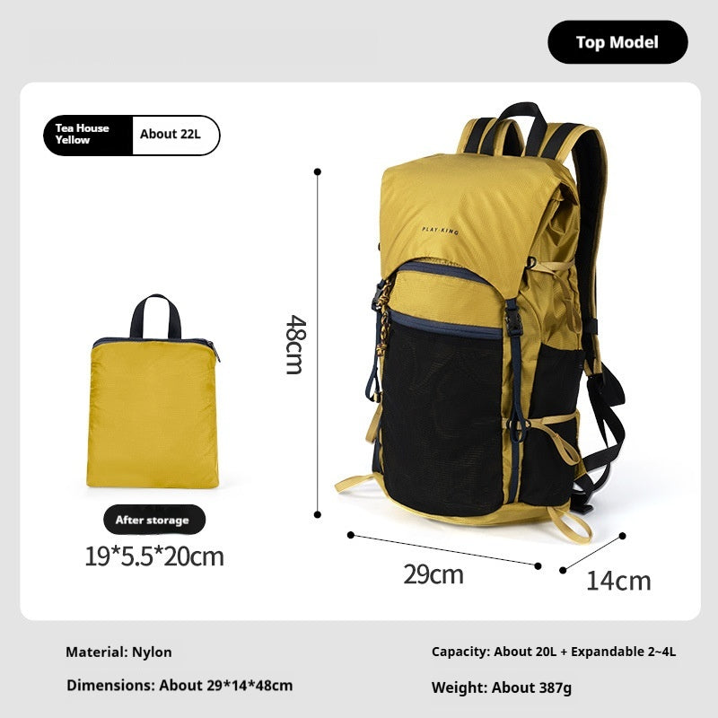 Outdoor Professional Waterproof Mountainering Backpack Flip Hiking Backpack