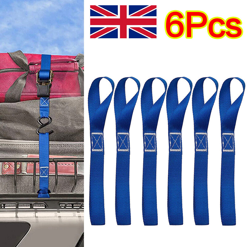 6pcs Moto moto Soft Loop Transport Attache vers le bas 2,5x30cm.