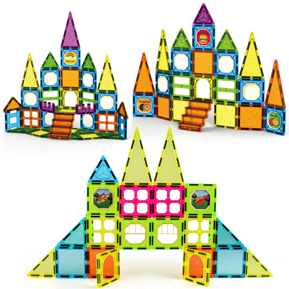 Magnetic Tile Jouet d'assemblage éducatif pour enfants