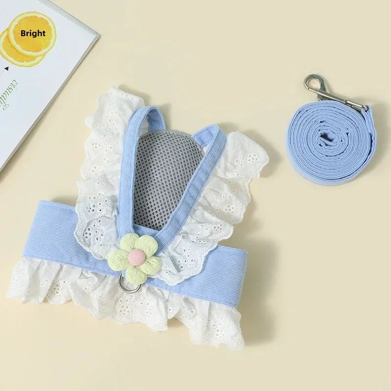 Collier de chien en laisse pour animaux Vêtements d'été pour chats et chiens