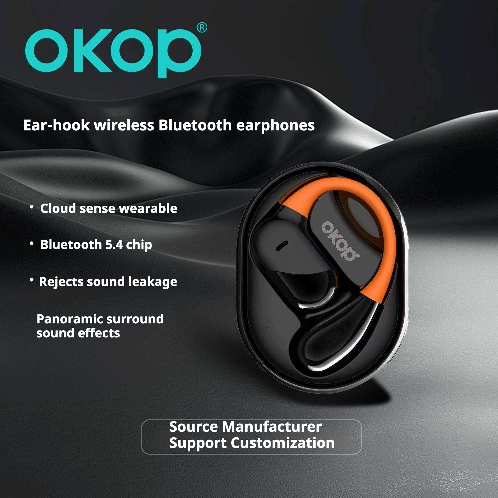KP-208 Factory Seller OWS Open Ear Casque Bluetooth Long Battery Life HD Digital Batte