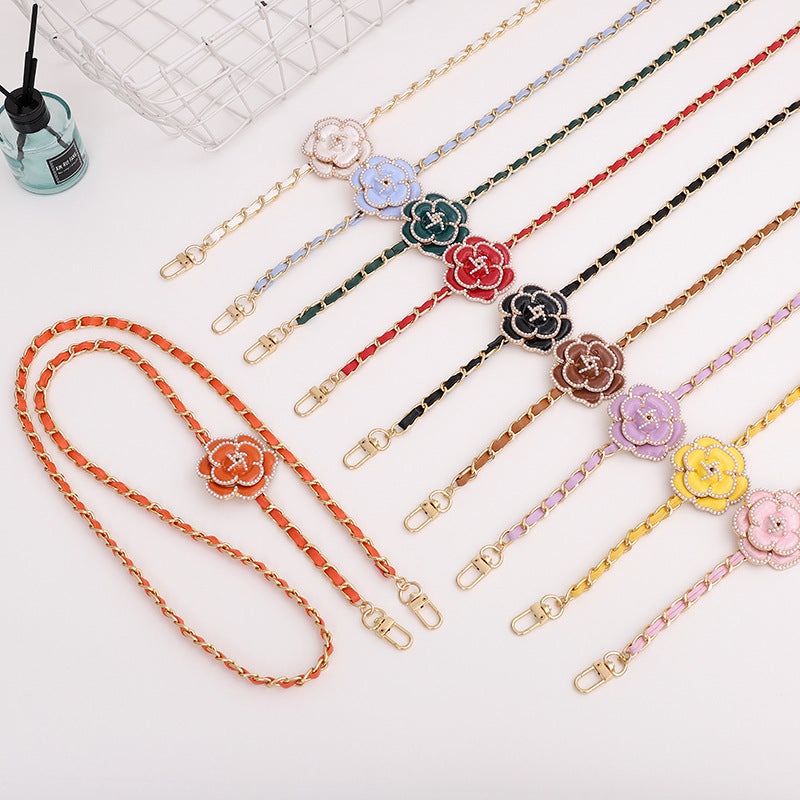 Chaîne transversale Chaîne en cuir Mobile Téléphone Lanyard
