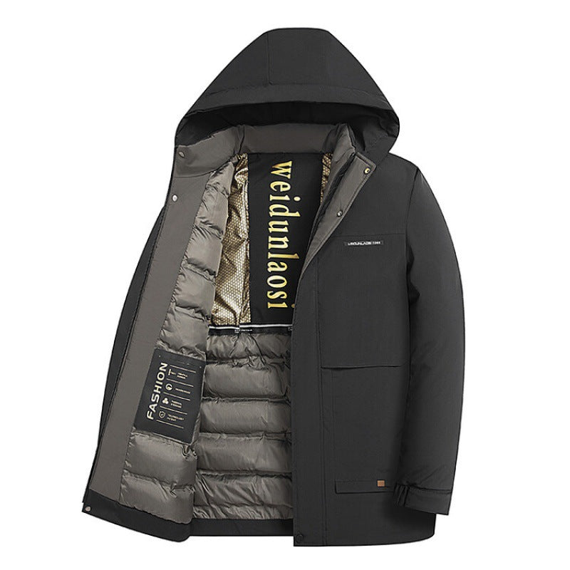Veste rembourrée en velours d'hiver pour hommes Business Casual Down Coton rembourré
