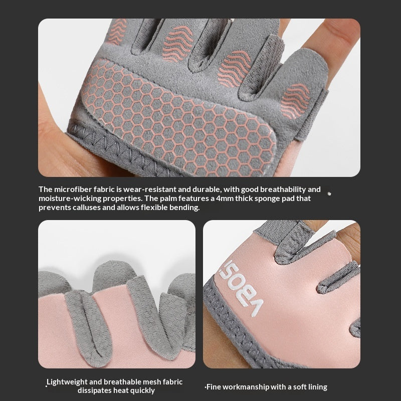 Gants de fitness avec demi-doigts résistants aux callos Et respirant