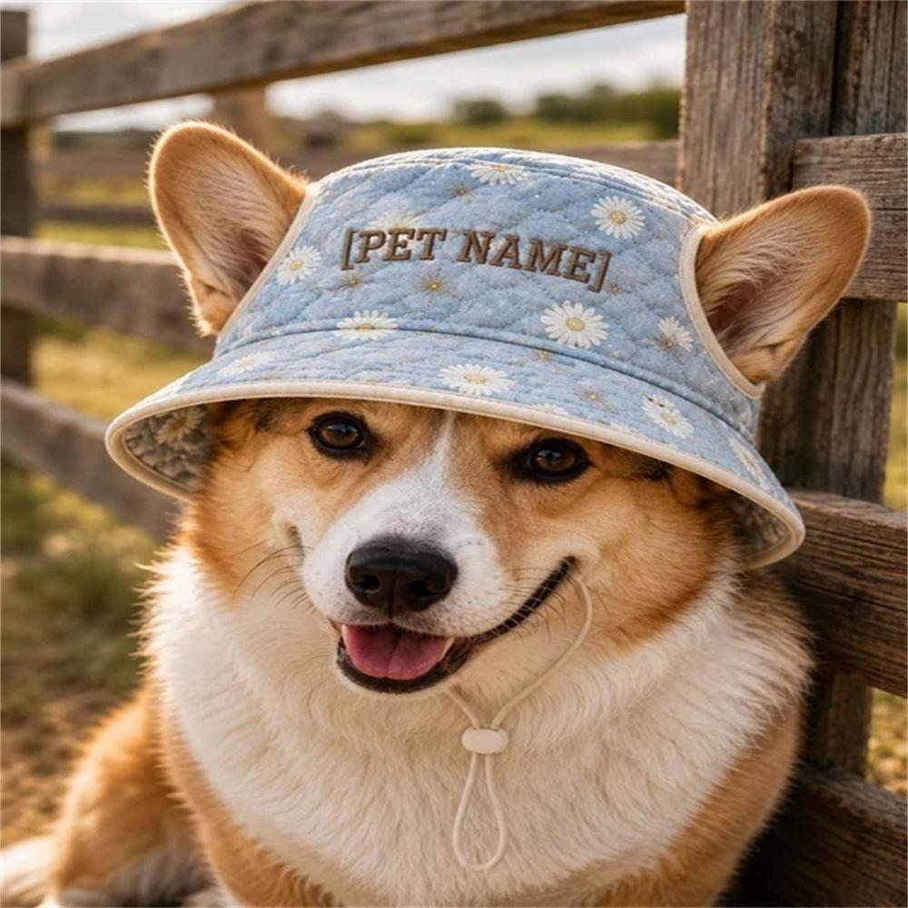 Chapeau pour animaux de compagnie en polyester matelassé