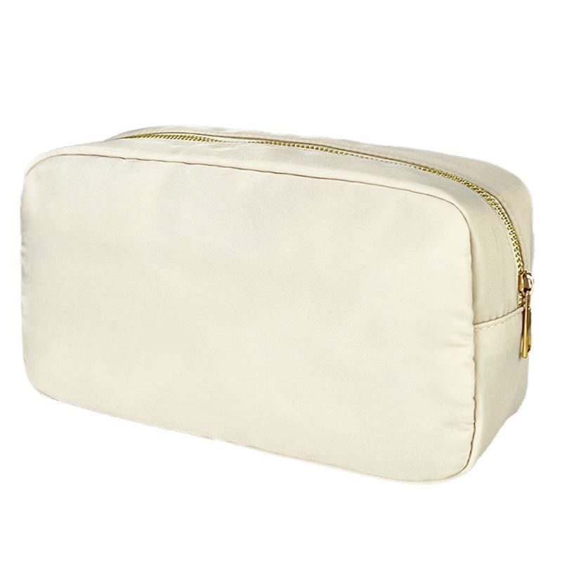 Sac de maquillage en nylon imperméable à l'eau à grande capacité
