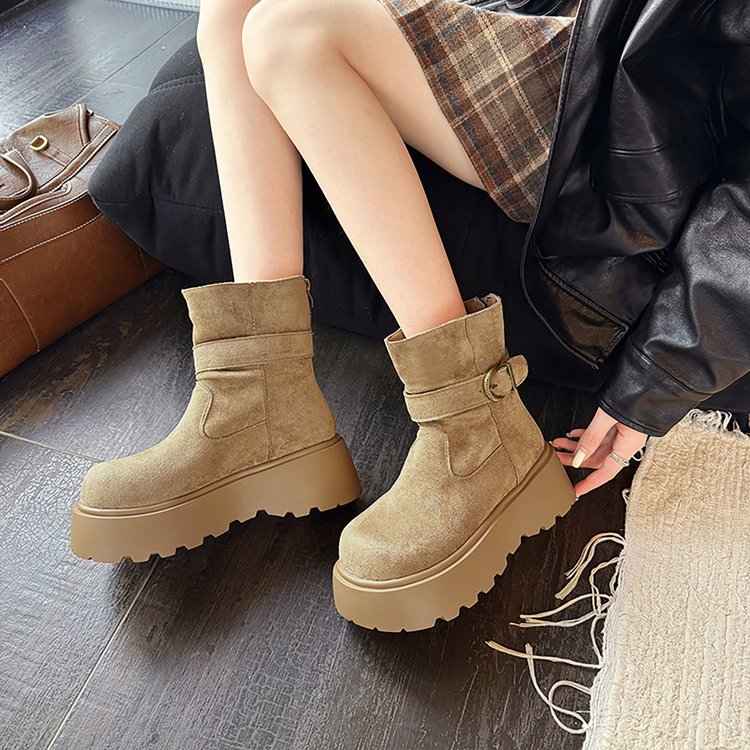 Bottes de neige Polyvalente Retro Platform pour femmes