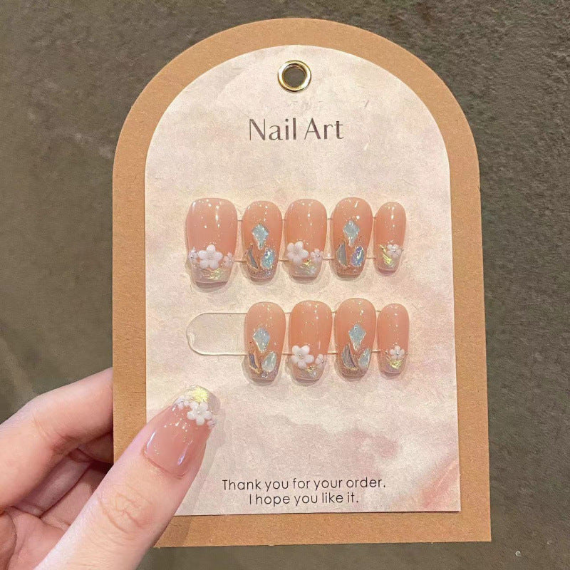 Art des ongles Printemps Petites fleurs Vibe d'été Faux ongles