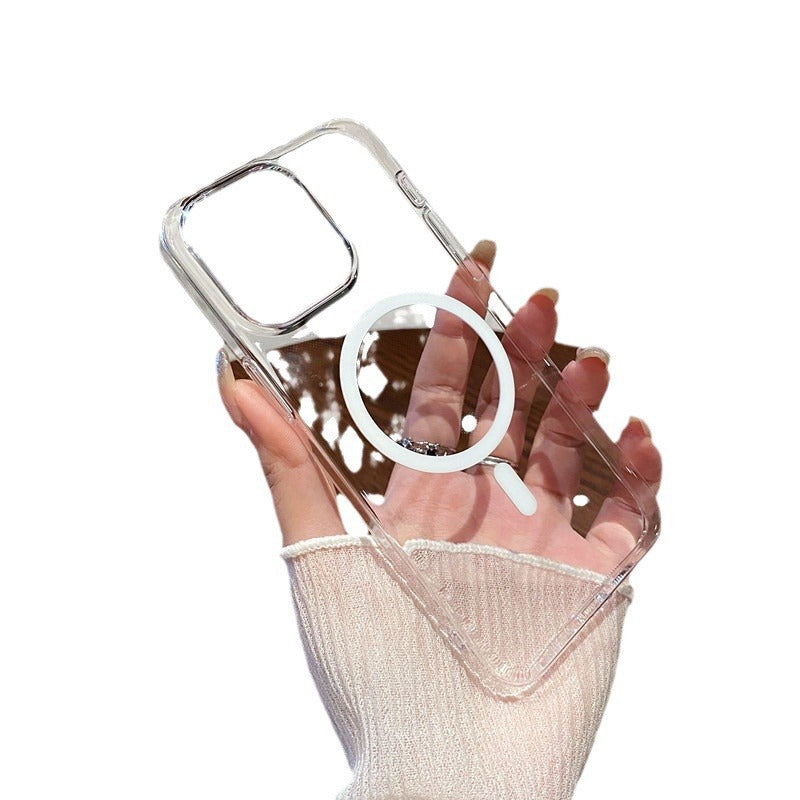 Cas de téléphone transparent non jaune ultra mince