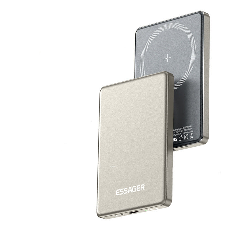 Alimentation de recharge sans fil portable magnétique transfrontière