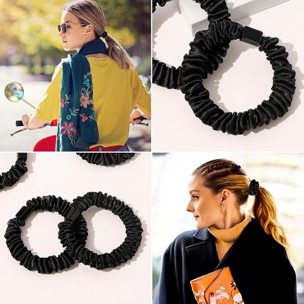 Style de base sans couture Versatile simple noir et blanc haute élastique bandes de cheveux
