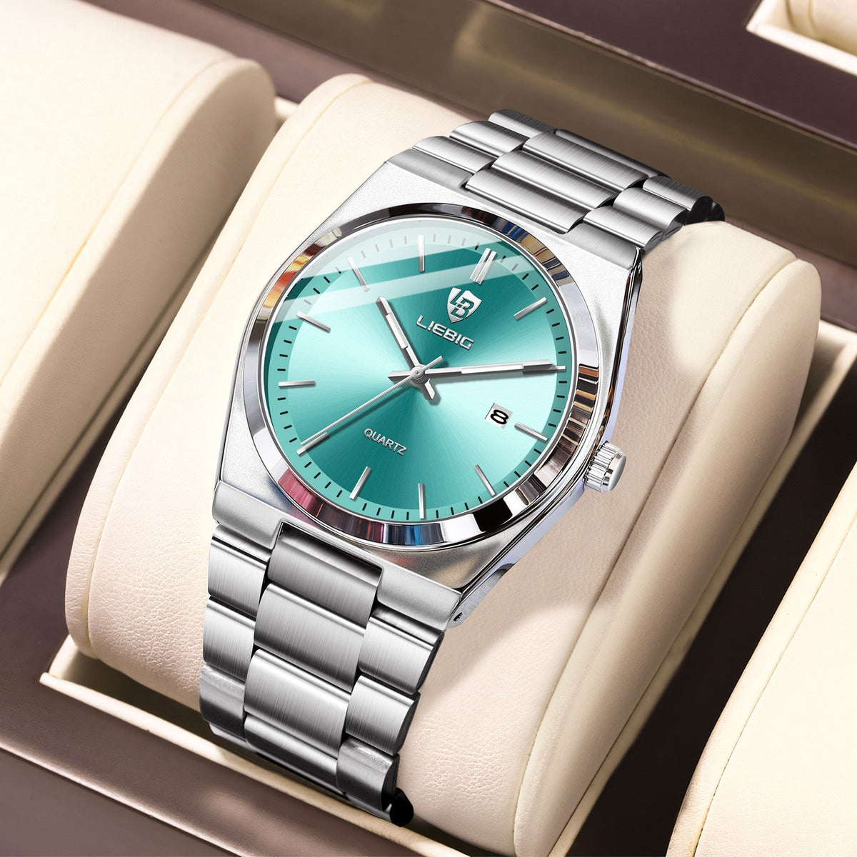 Couples Business Wristwatch Minimalist Élégant montre d'alarme multifonctionnelle