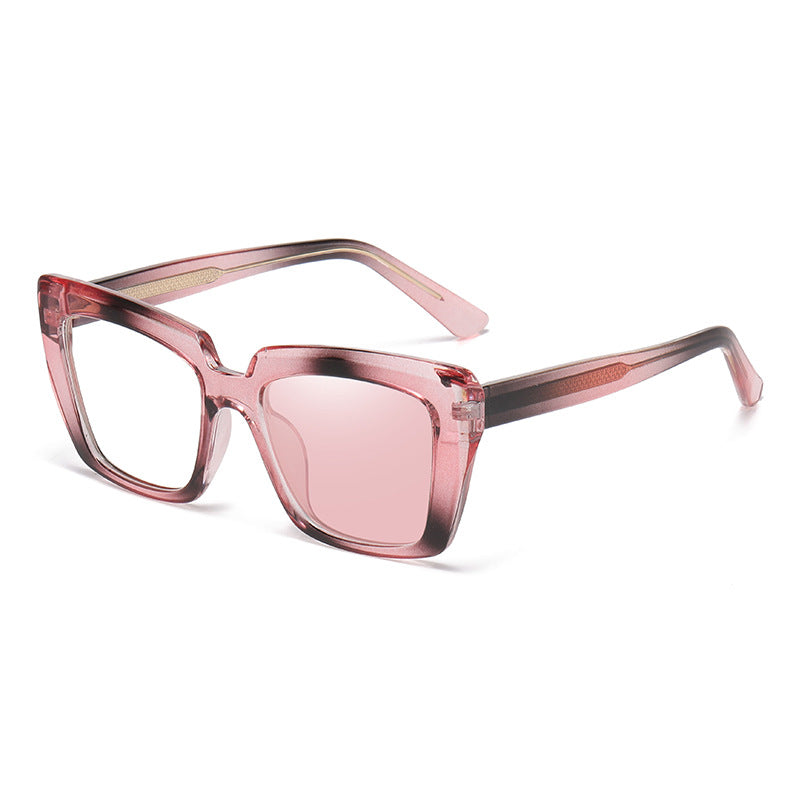 Lunettes de soleil de style européen et américain avec verres à changement de couleur