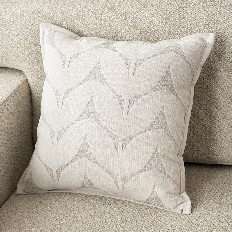Style Ins Minimalist Carré Oreiller Canapé Dans Chenillelight Luxe frais et élégant