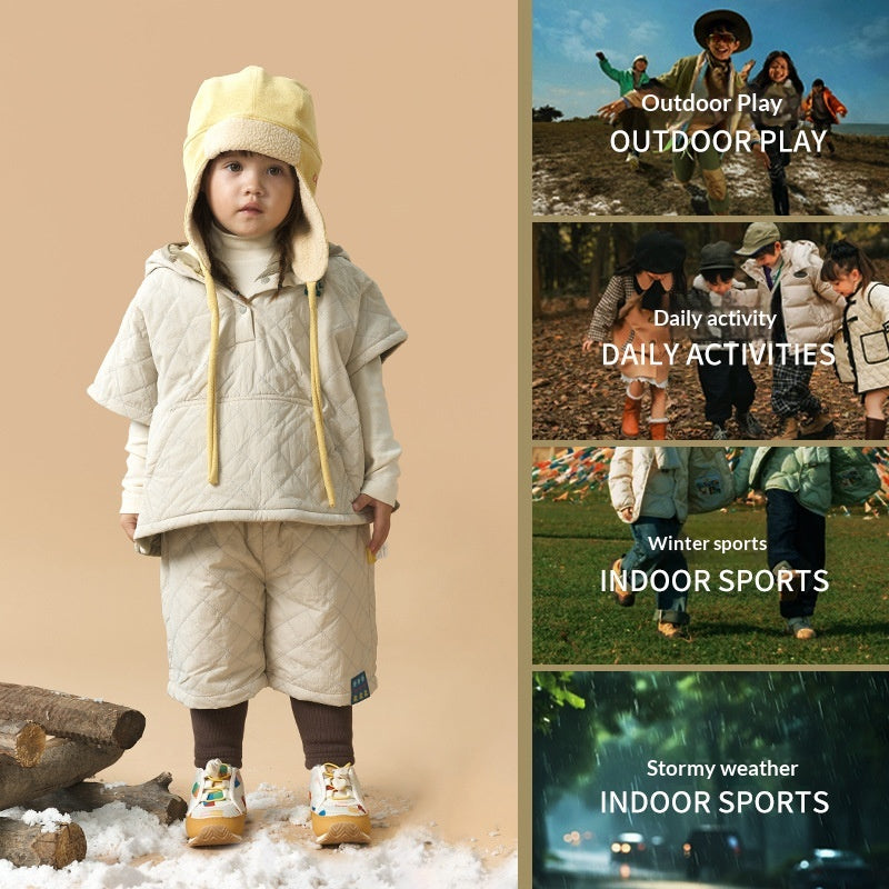 Bottes de neige pour enfants de fond doux d'hiver
