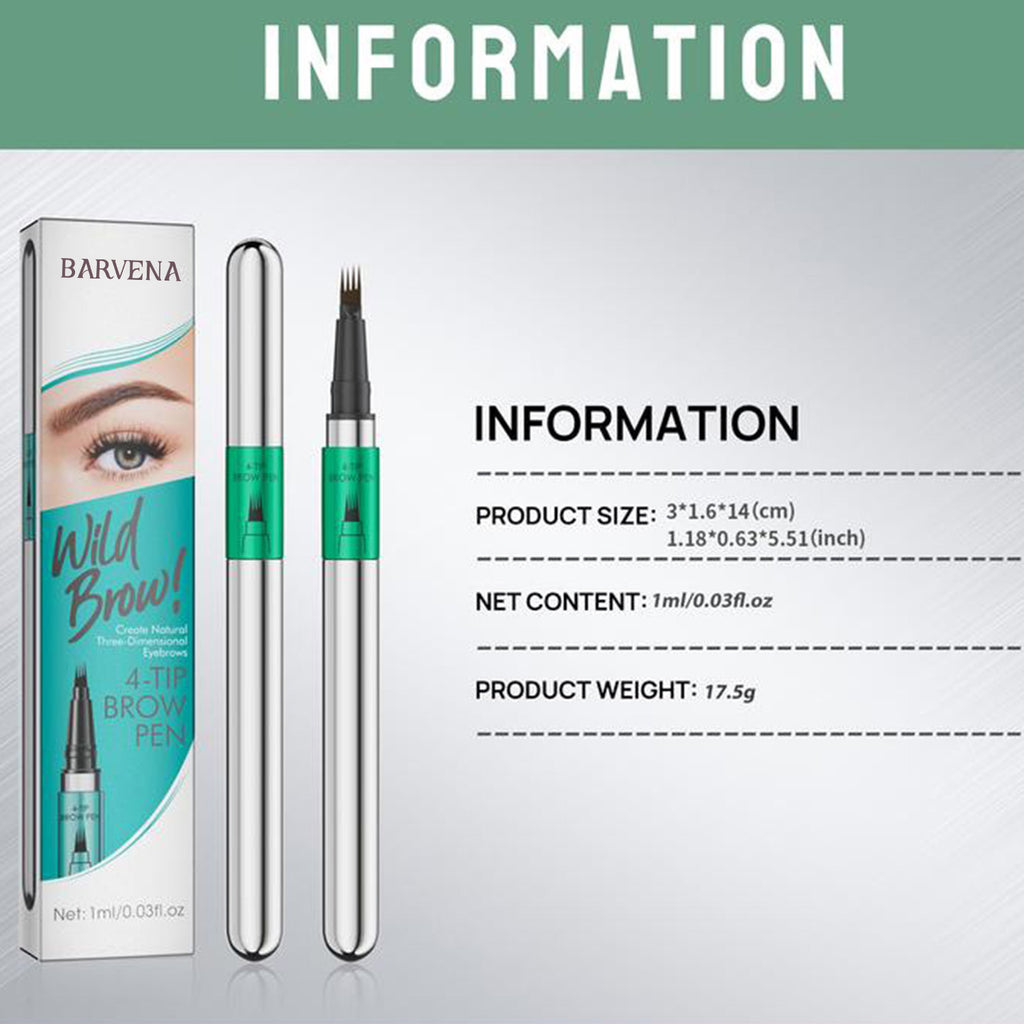 Crayon à sourcils sauvages à quatre griffes résistant aux boues