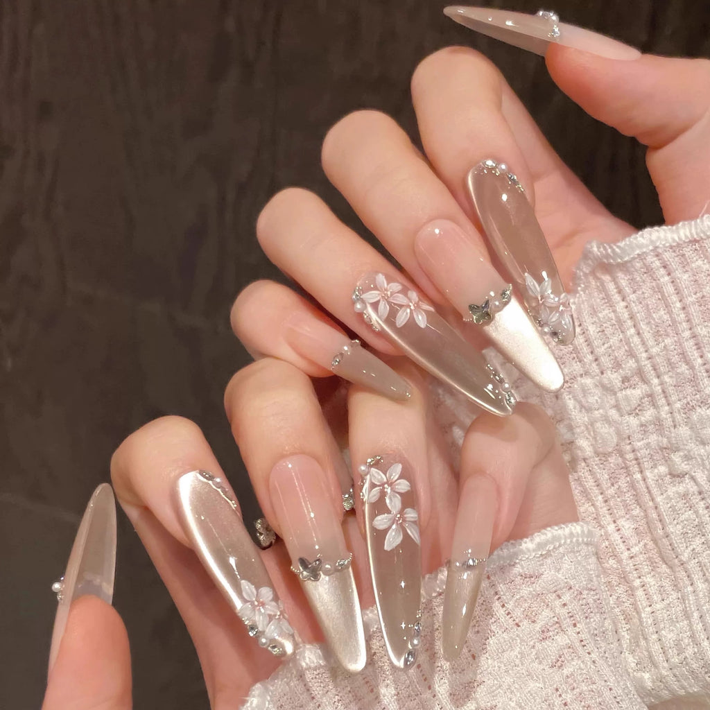 High-end Fair Toning Nails Entirely Handmade