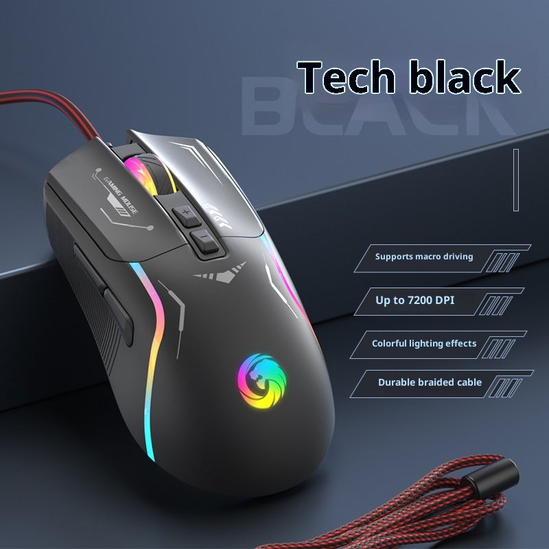 Gaming E-sports Maison Souris filaire universelle