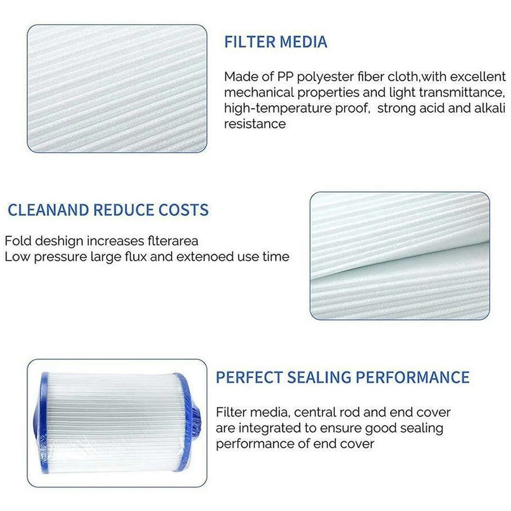 2 Pack Filtre compatible PWW50 Filtres de baignoire SPA 6CH-940 Superior Spas Pool UK