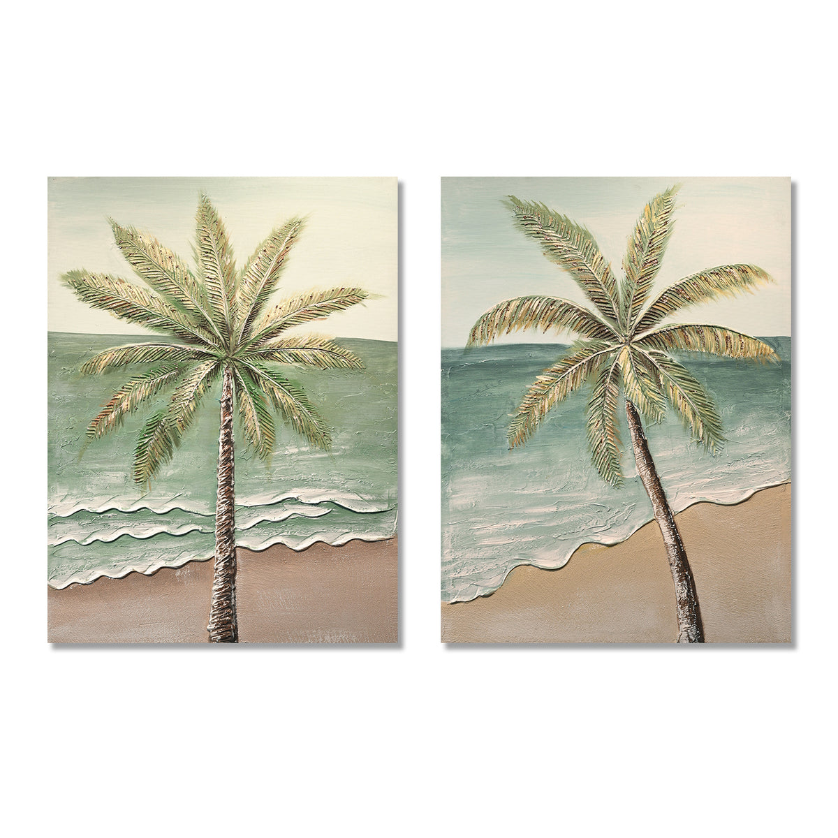 24x30 Ensemble de 2 Palm Tree Wall Art