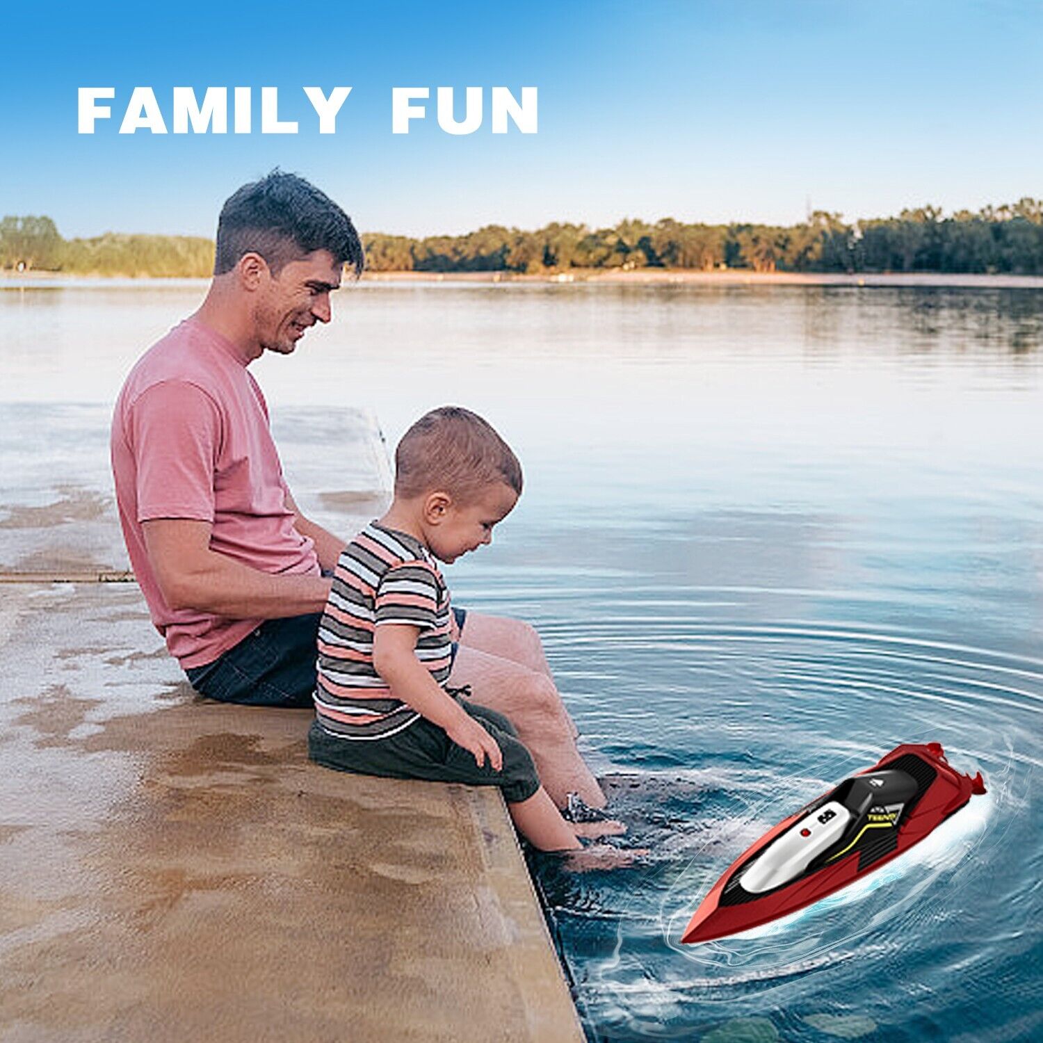 4DRC S5 Bateau RC rapide pour piscines et lacs