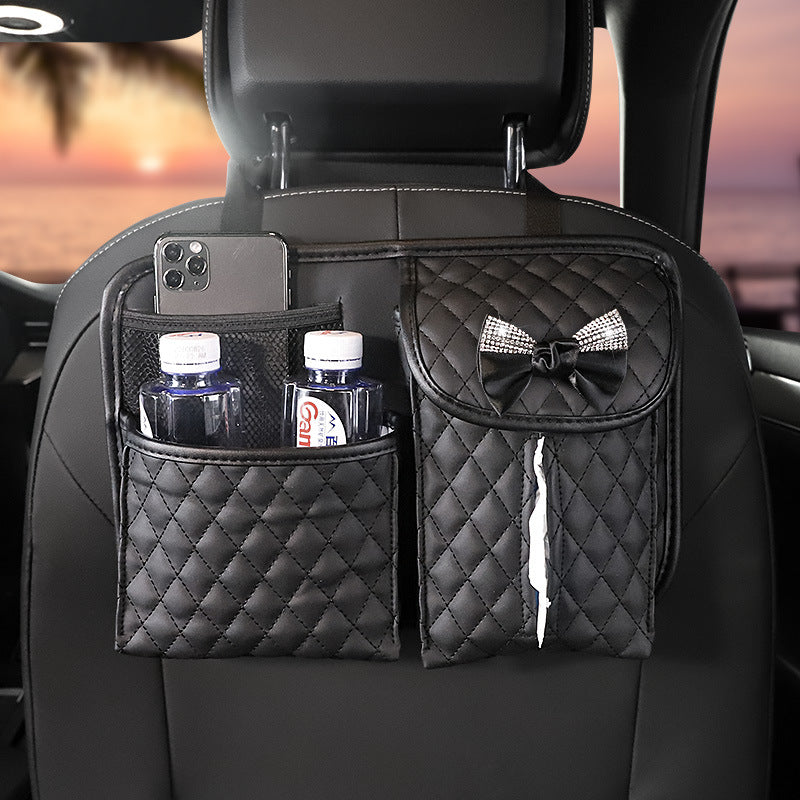 Sac de rangement arrière pour serviette en papier de rangement de voiture