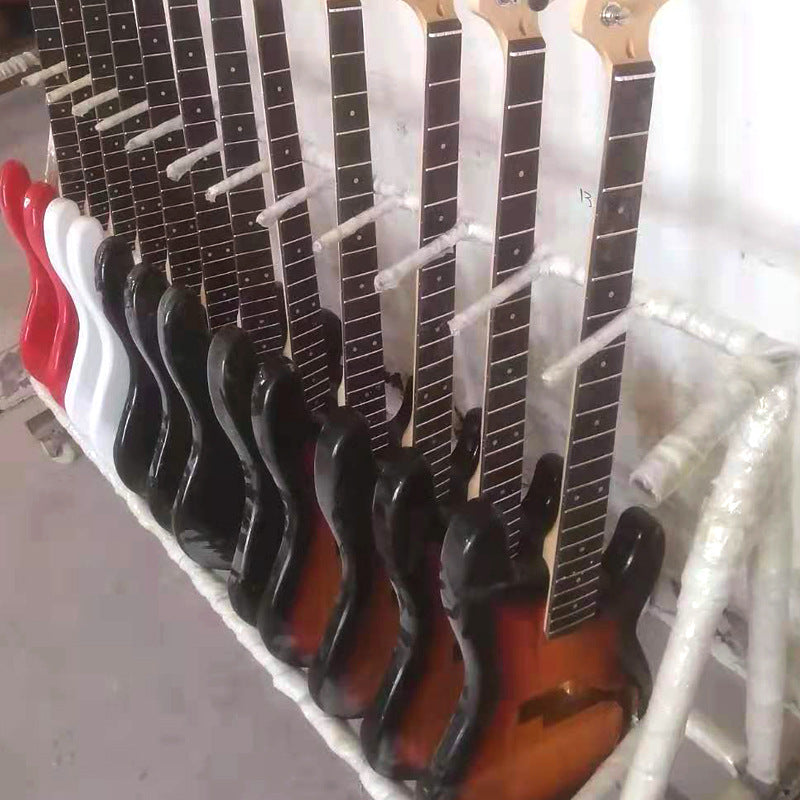 Guitare électrique authentique ST Lightning Style multicolore en option pour les débutants