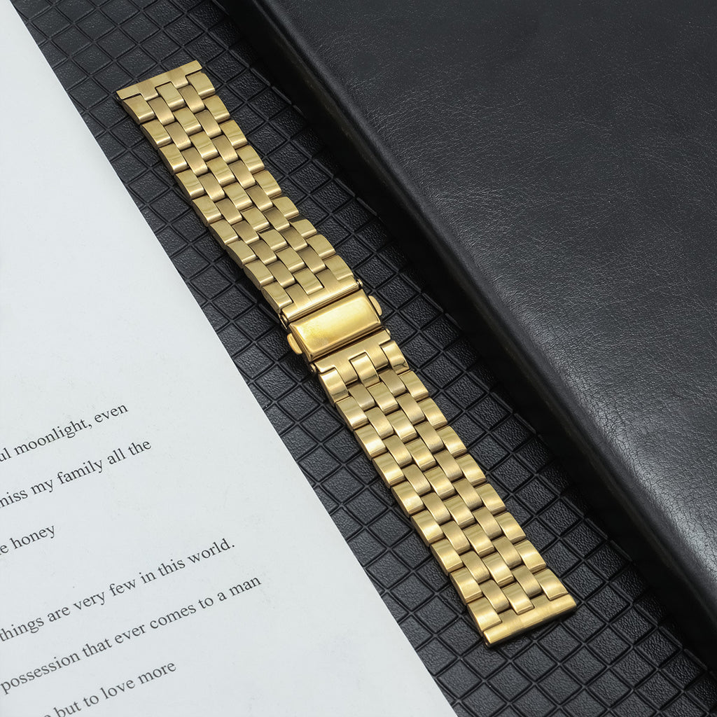 Bracelet en acier inoxydable à cinq perles coloré