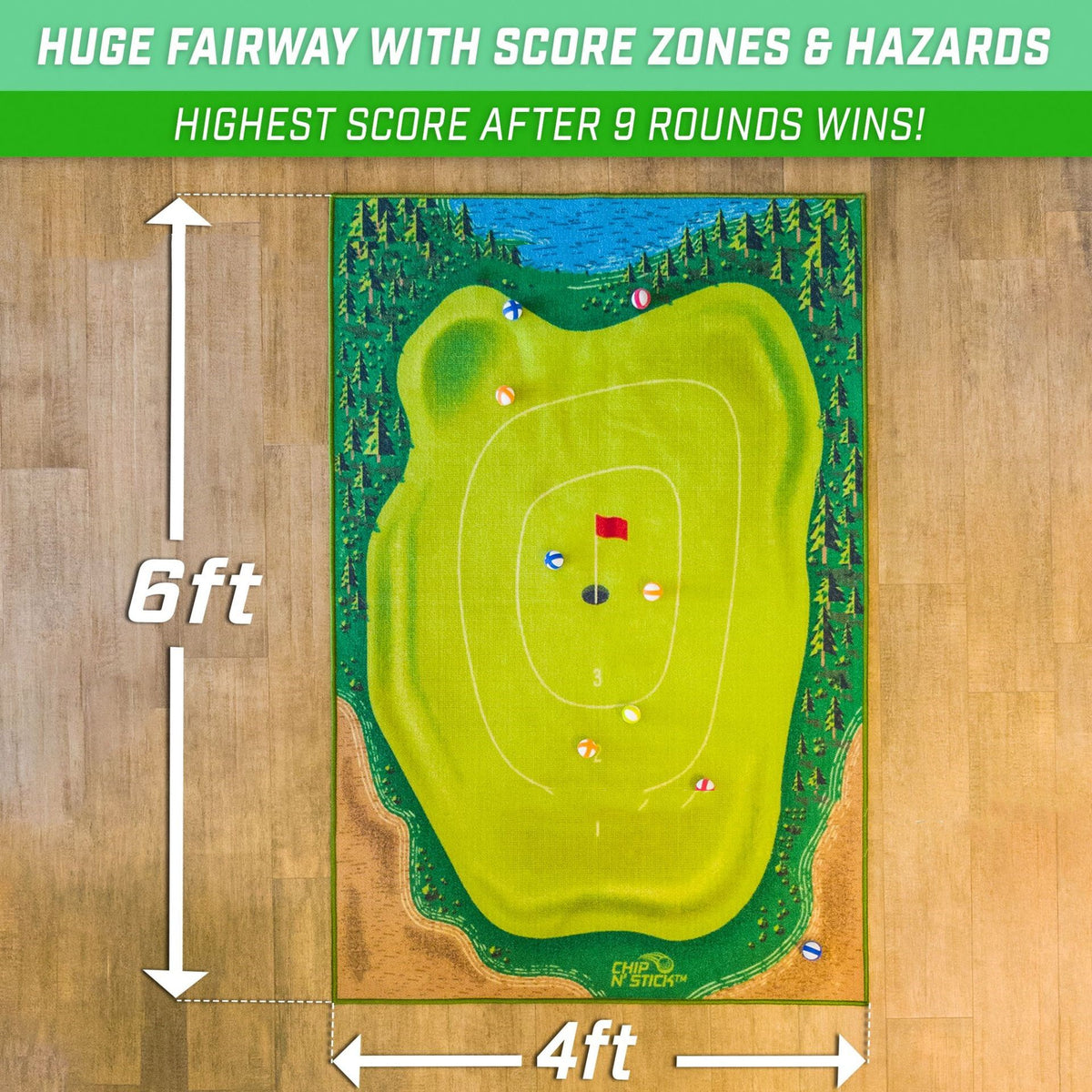 Tapis d'entraînement de golf pour balançoire Jouets parents-enfants Balle Trace Directionnelle Tapis Swing Path Pads S