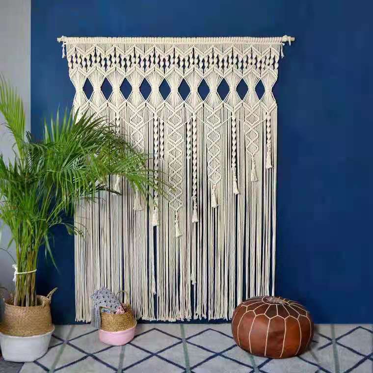 Cotton-fil Woven Home Décor Tapisserie à transmission lumineuse