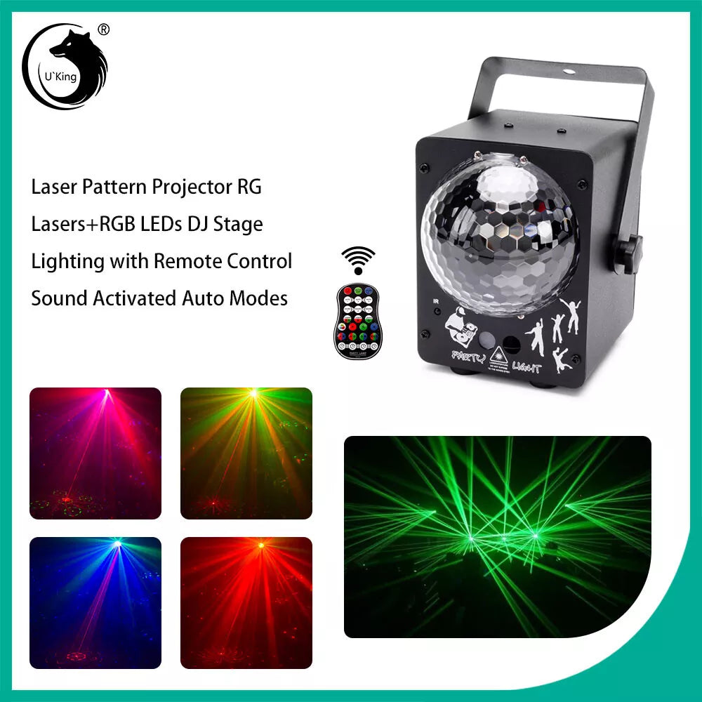 1240 Motif LED Projecteur laser Stage Lumière RGB Parti KTV Club Lumières Noël