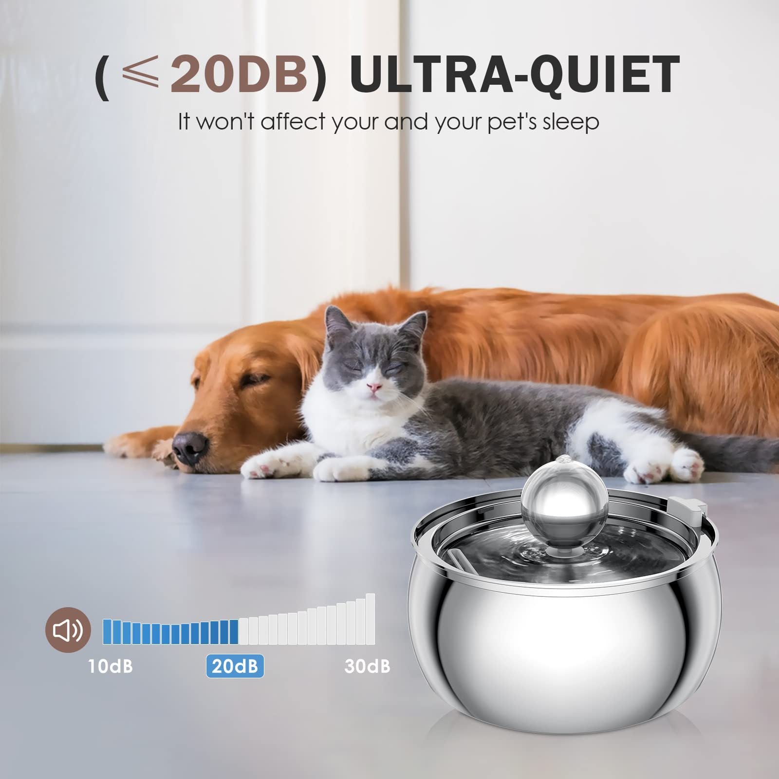 Robinet en acier inoxydable Dragon Ball 4L Cat and Dog Water Feeder