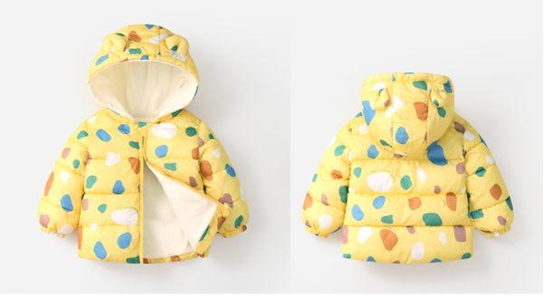 Veste bébé à capuche légère pour enfants hors saison Automne et hiver