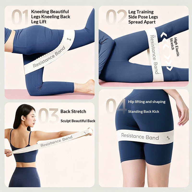 Bande de résistance à la boucle élastique pour femmes de yoga tricoté