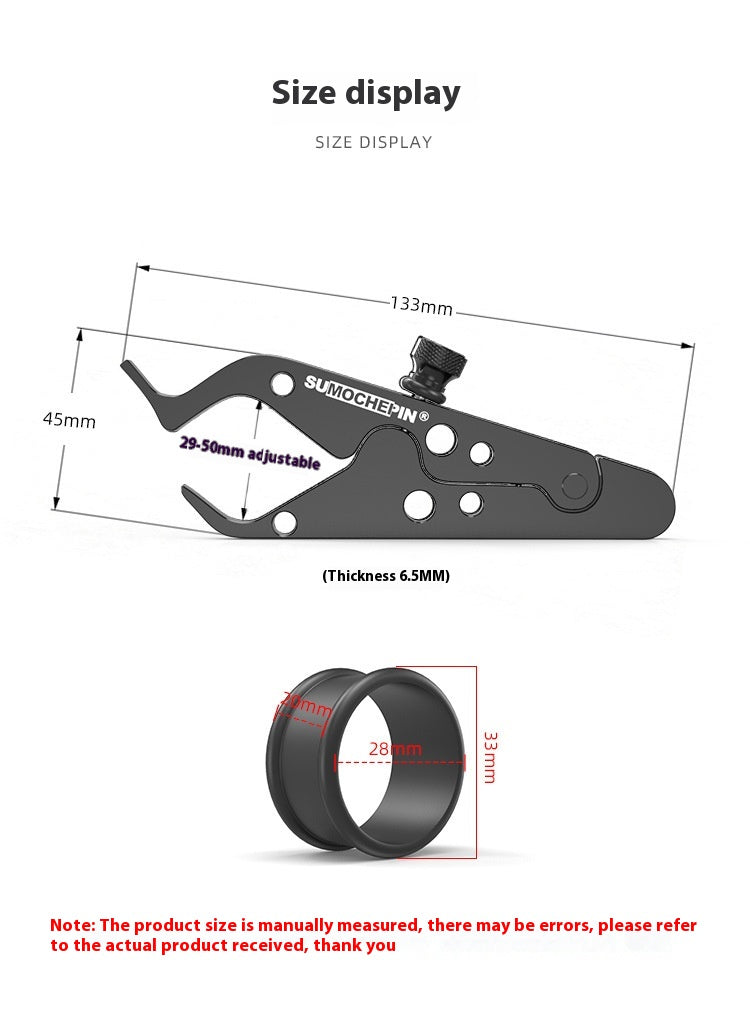 Contrôlateur électrique de contrôle de vitesse de moto Clip porte-support auxiliaire Aluminiu