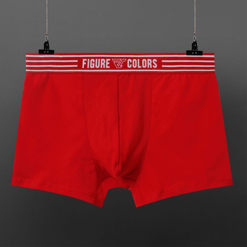 Boxers hommes coton respirant faible taille