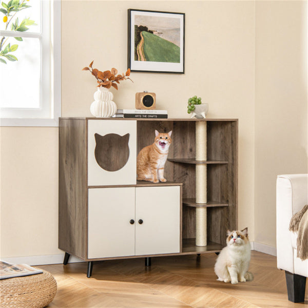 Boîte à litière Cat avec poste de découpe Cat