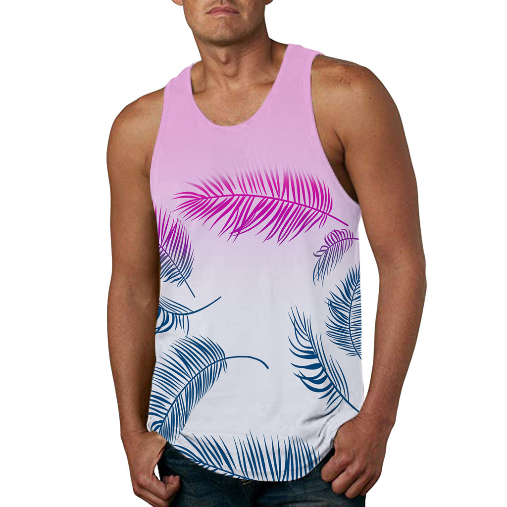 Hommes Arrivée d'été Hawaïen-Imprimer Veste Casual