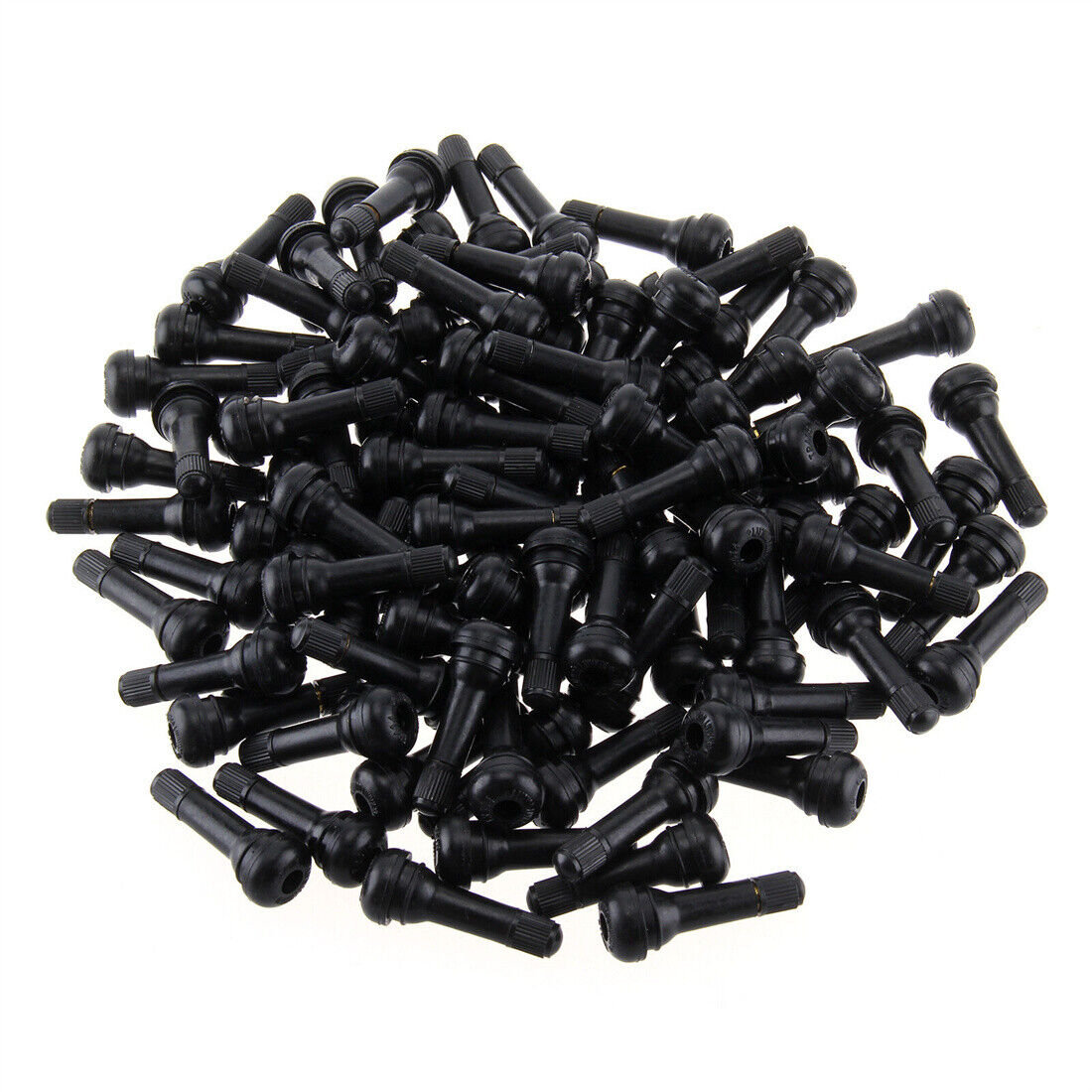 1 00 Pcs TR414 Caoutchouc Tubeless Roue Valves Universel Noir