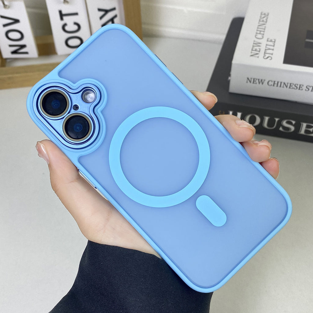 JD Magnetic Matte Phone Case Tout inclus résistant à la chute