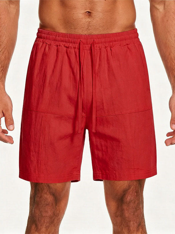 Short en lin d'été pour homme Européen et American Plus Tailles Short casual pour homme