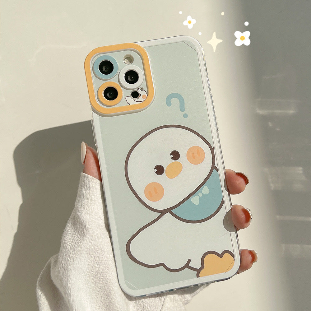 Cas de téléphone en silicone imprimé de dessin animé créatif