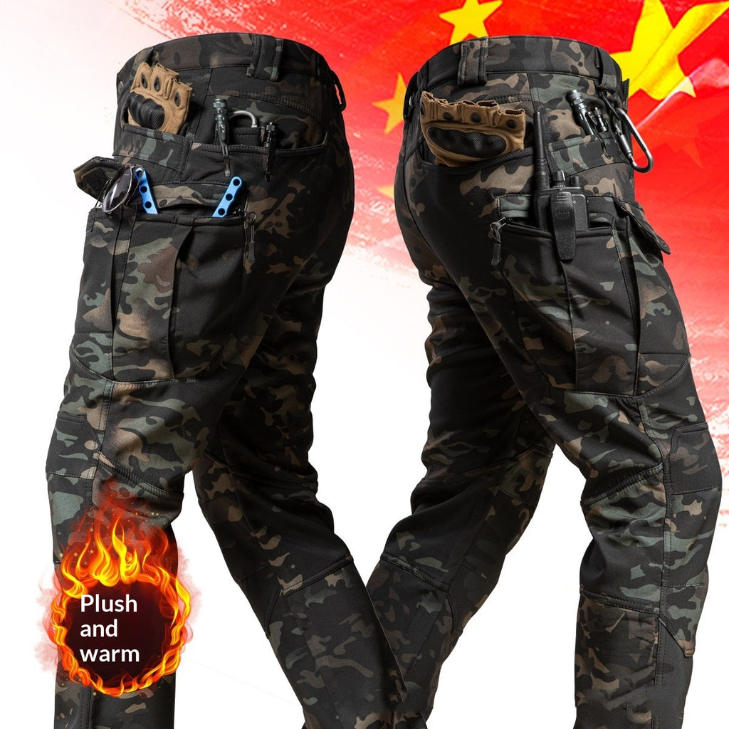 IX7 Instructeur tactique Pantalon de fret pour hommes en coque souple extérieure