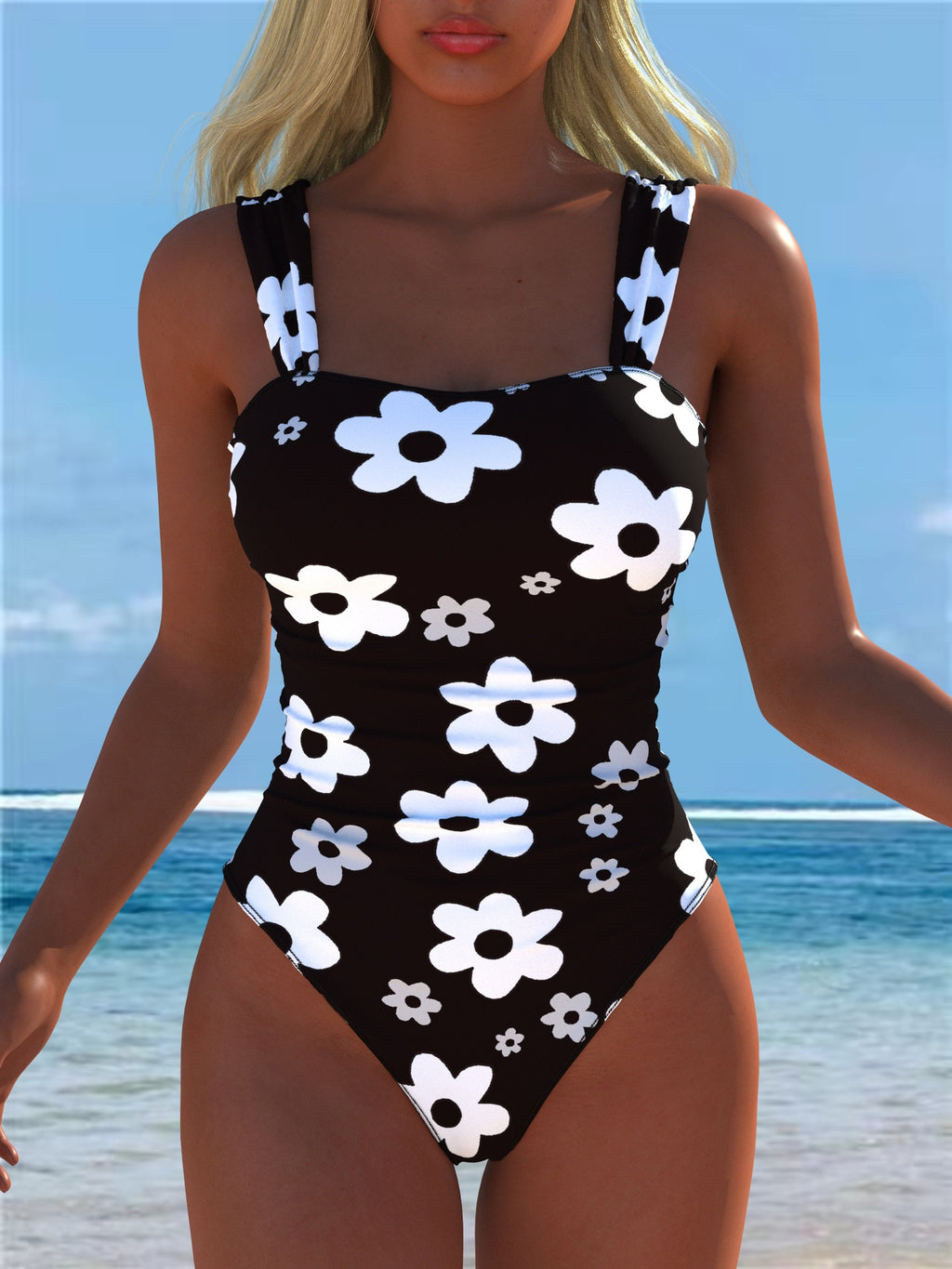 Maillot de bain en une seule pièce pour femmes