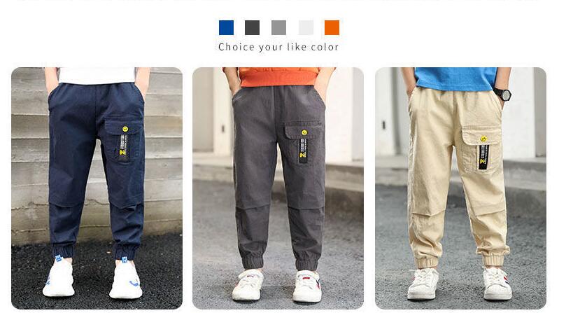Pantalons occasionnels pour garçons Printemps et corps de décoration d'automne